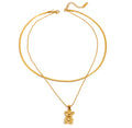 Teddy Bear Stack Necklace