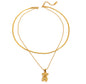 Teddy Bear Stack Necklace