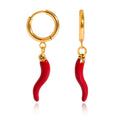 Red Italian Horn Huggies