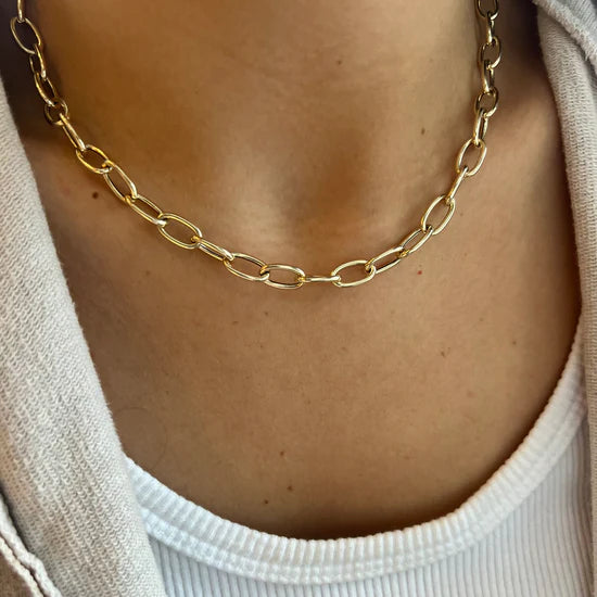 Large Oval Link Gold Chain