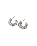 Silver Bling Hoops