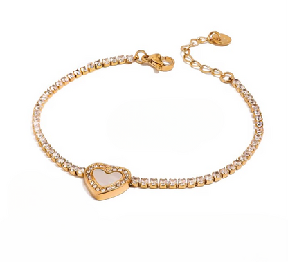 Stone Heart Bracelet