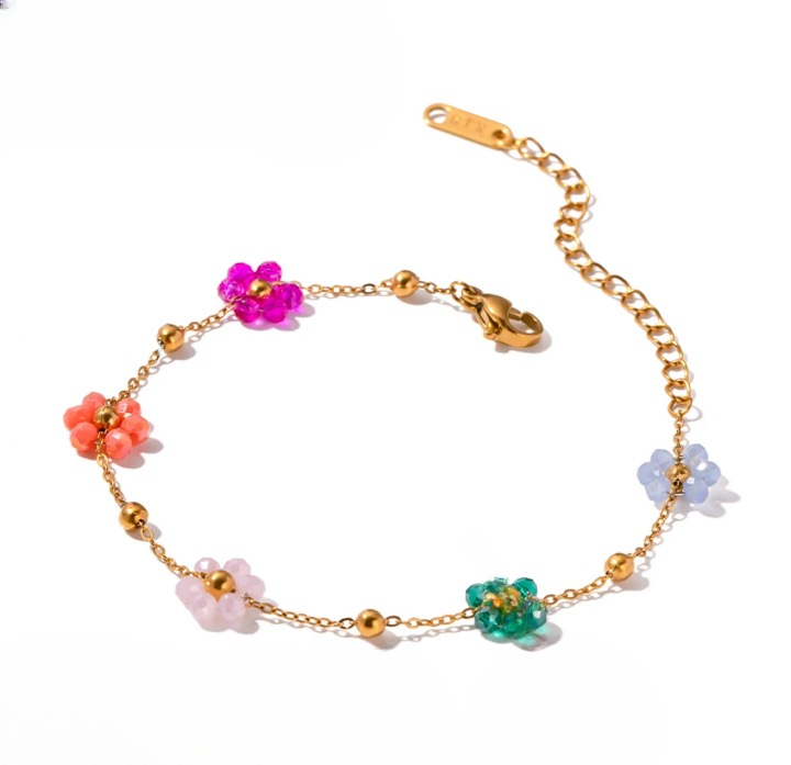 Stone Flower Bracelet
