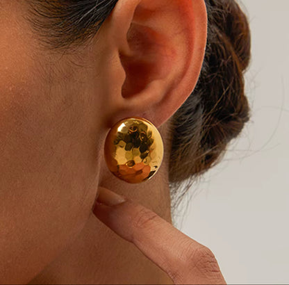 Textured Oval Studs