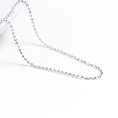 Silver Tone Ball Chain