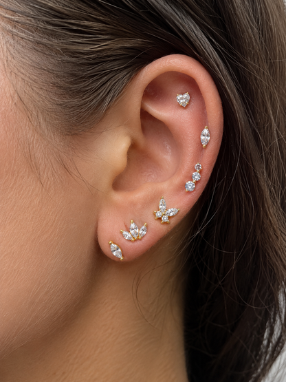 Summer Shine Flat Back Studs
