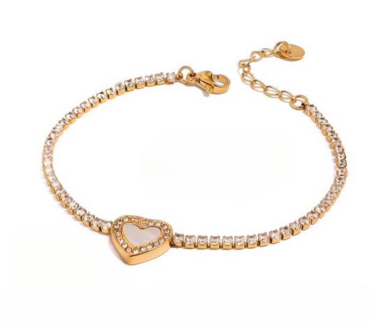 Stone Heart Bracelet