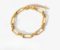 Gilded paperclip Bracelet