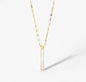 White & Gold Slim Necklace