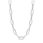Silver tone Paperclip Chain