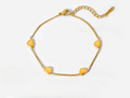 Cupid Gold Heart Bracelet