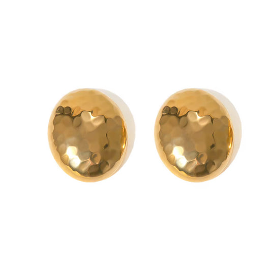 Textured Oval Studs