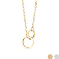 Gold Connected Circles Pendant