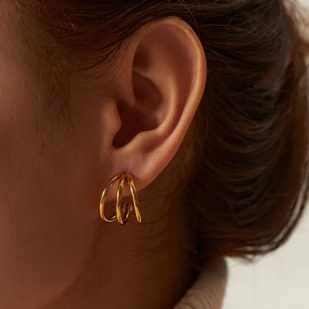 Trio Gold Hoops
