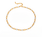 Oval Two Link Two Tone Necklace
