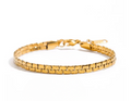 Gold Hammered Bracelet