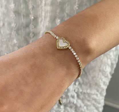 Stone Heart Bracelet