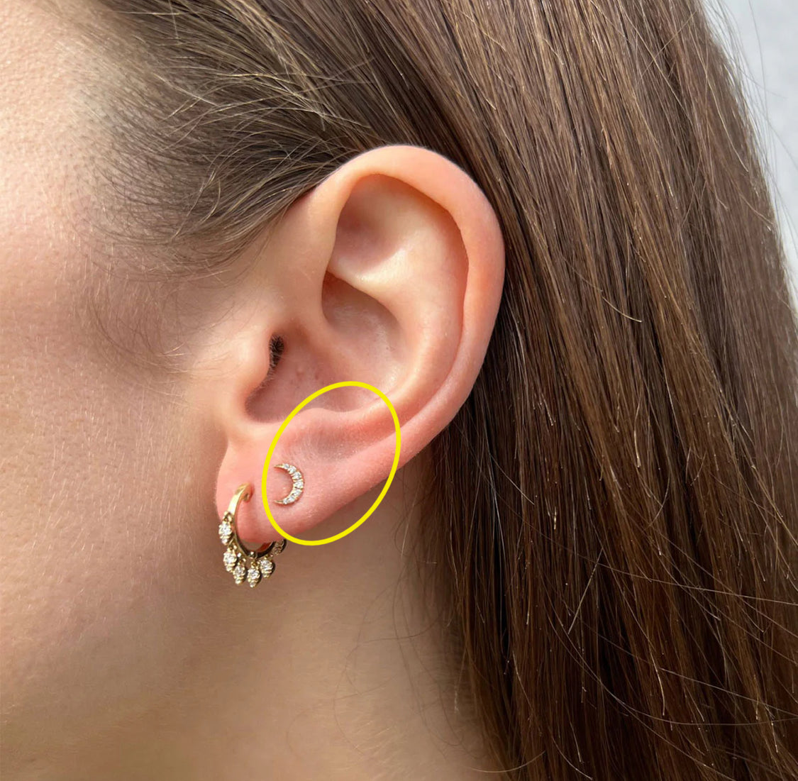 Celeste Moon Studs
