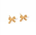 Small Gold Bows Studs