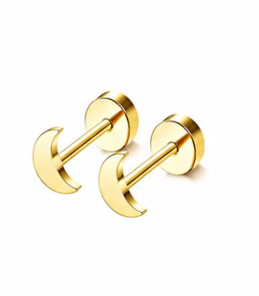 Gold Moon Duo Studs