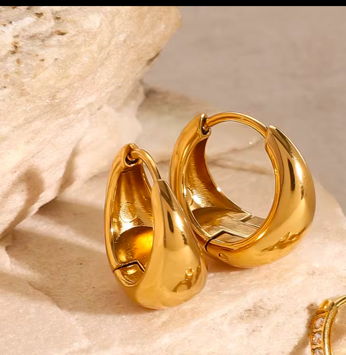 Gold Drop Hoops