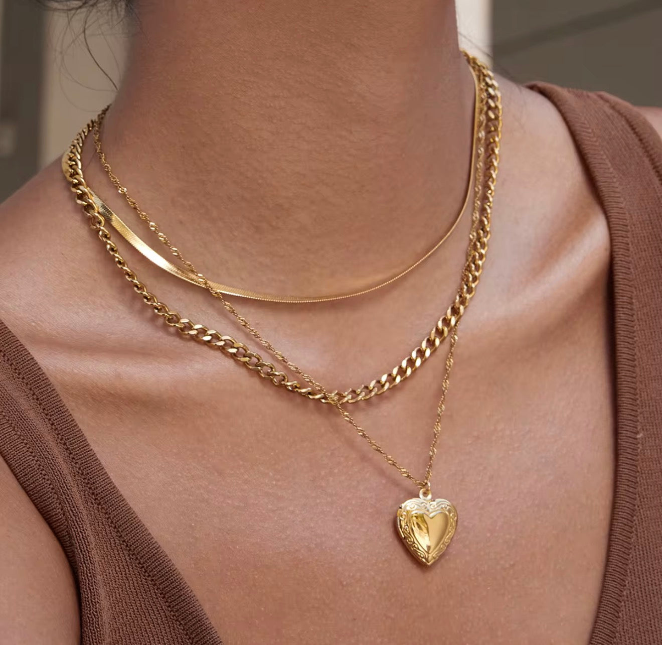 Antique Gold Locket Pendant