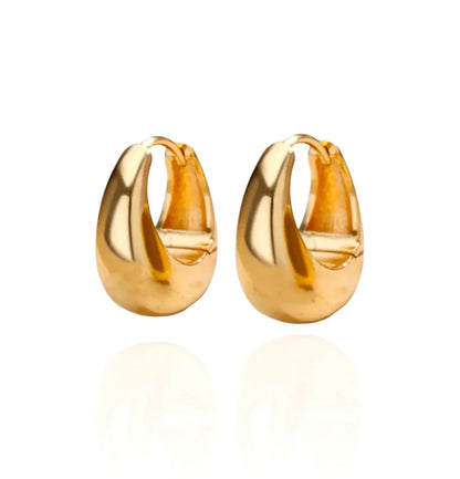 Gold Drop Hoops