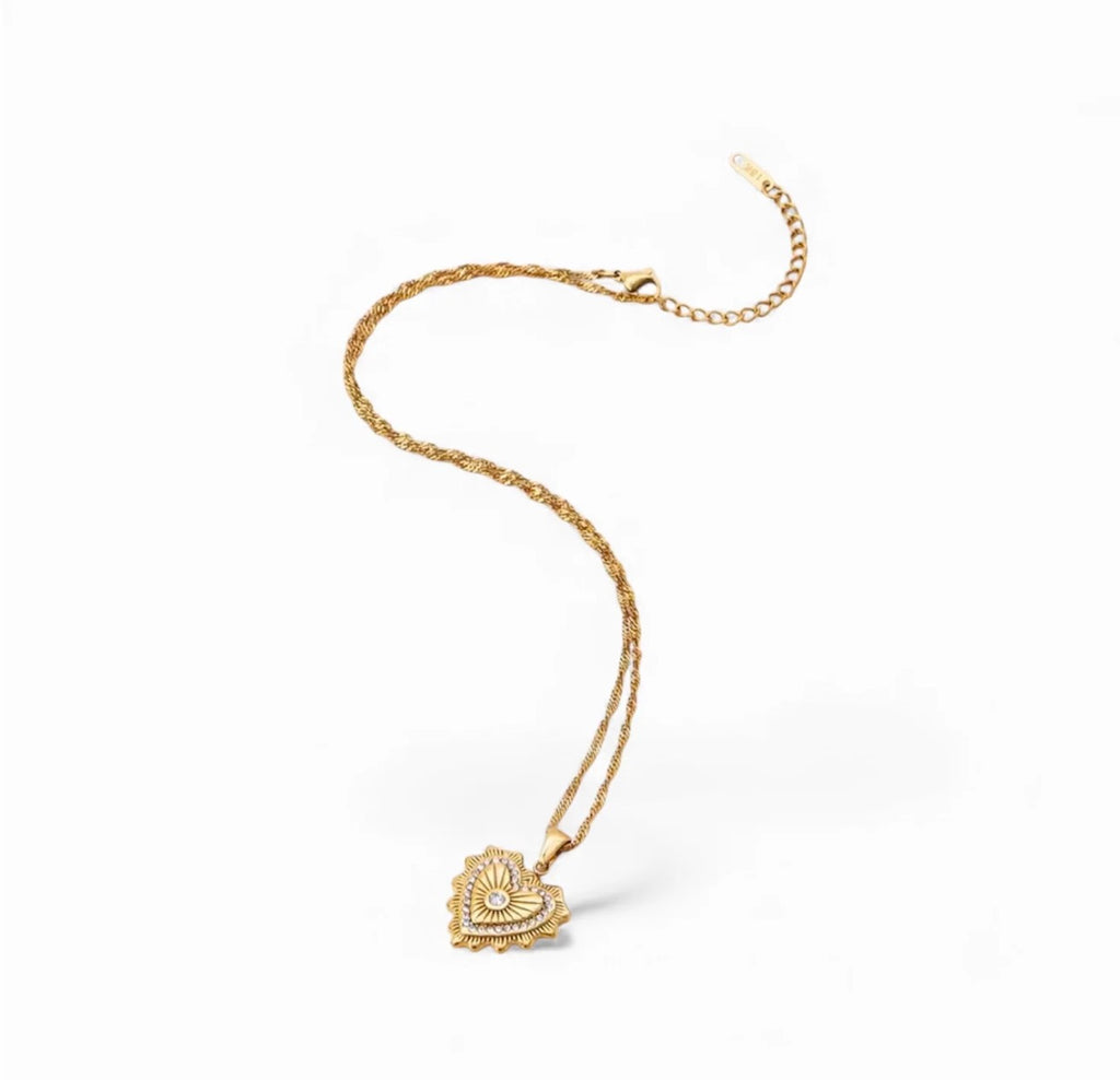Persian Heart Charm Pendant