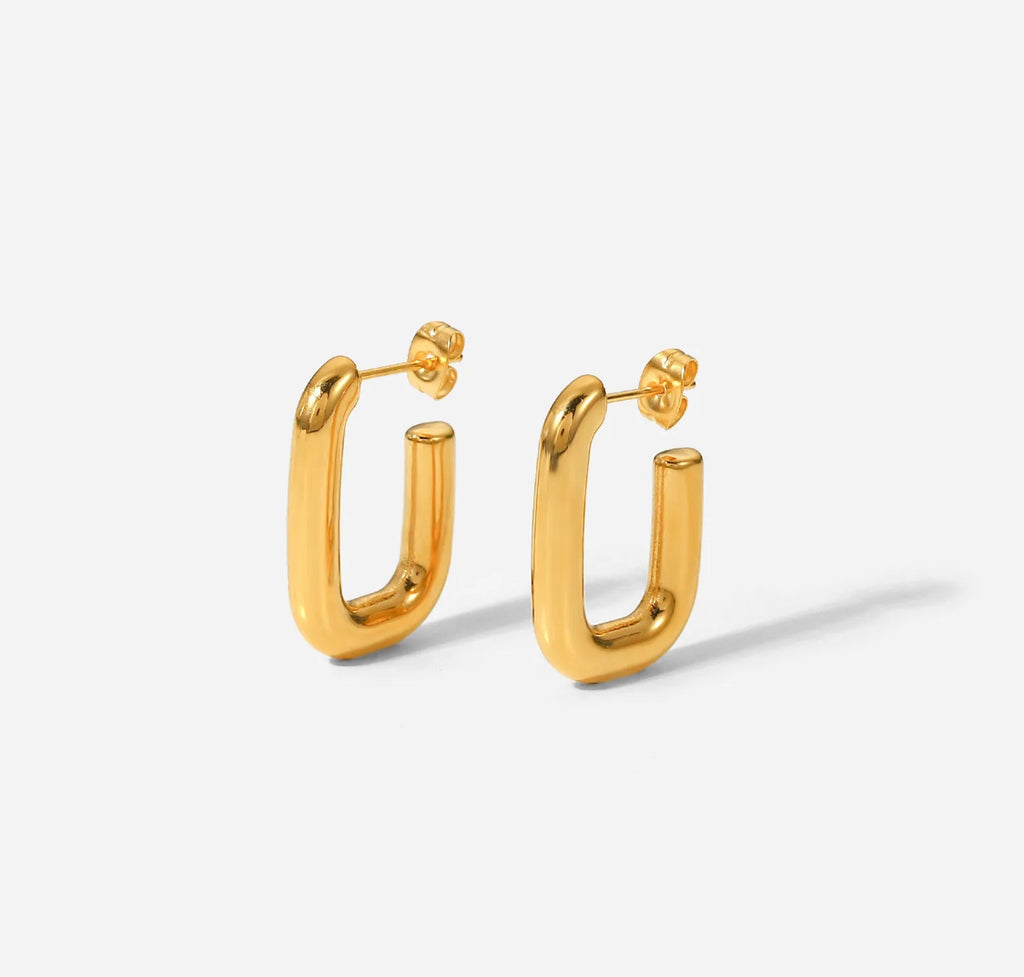 Thick J Gold Hoops