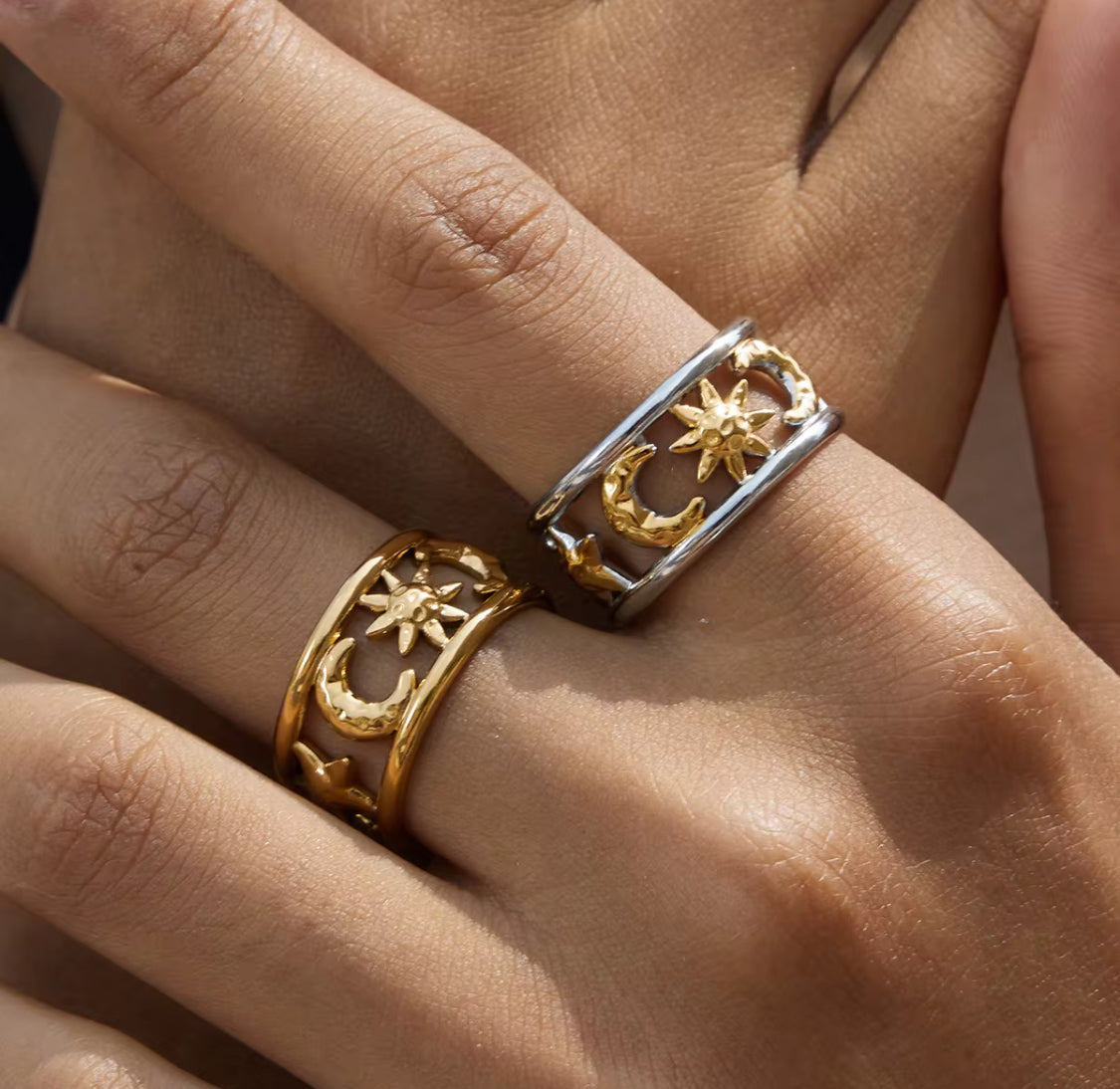 Mixed Metal Celeste Band