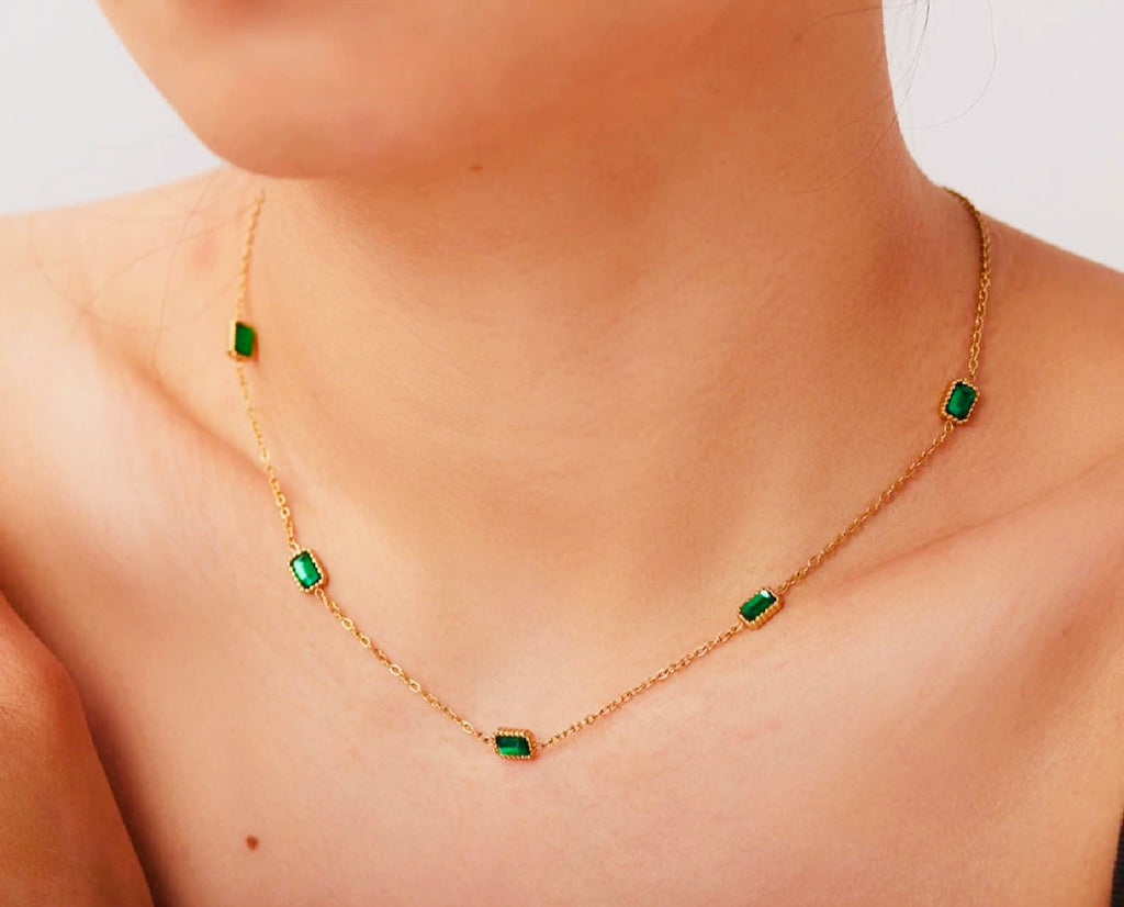 Emerald Charmed Necklace