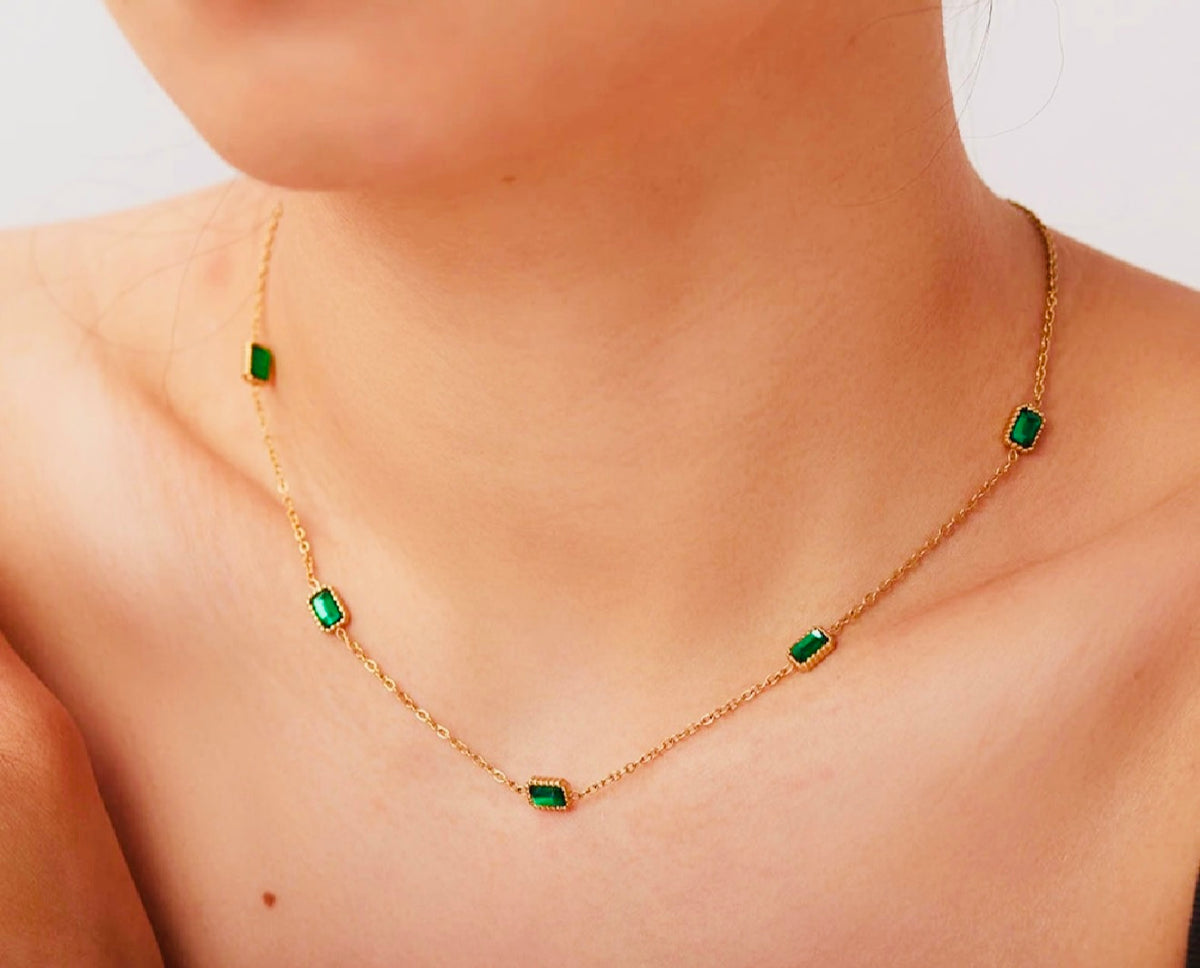 Emerald Charmed Necklace