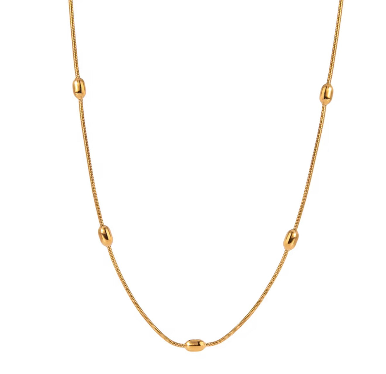 Luxe Beaded Snake Chain