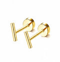 Gold Bar Duo Studs