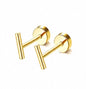 Gold Bar Duo Studs