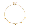 Heart Embellished Gold Chain