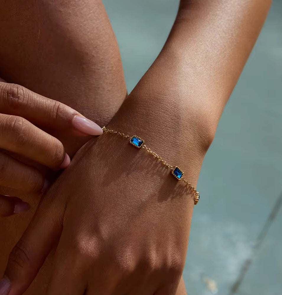 Crown Blue Bracelet