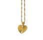 Textured Gold Heart Pendant