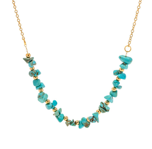 Turquoise Gold Necklace