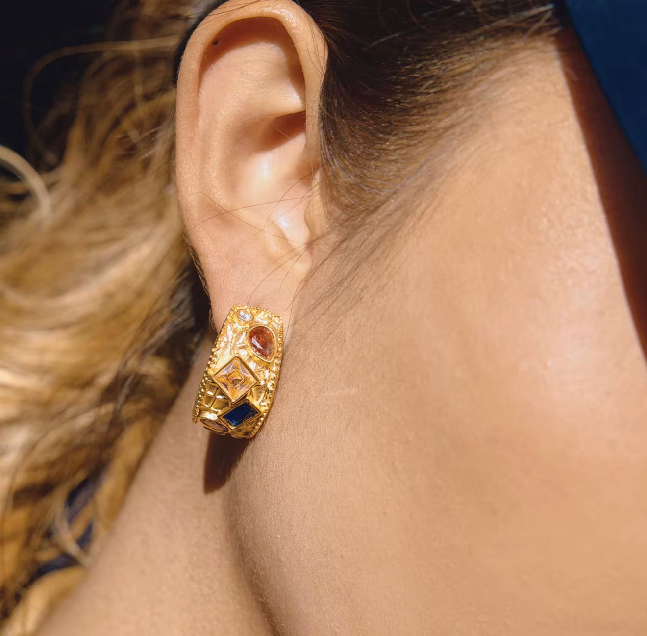 Geo Gem Hoops