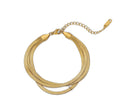 Triple Layered Gold Bracelet