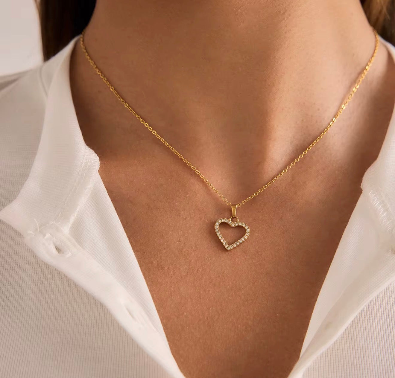 Hollow Bling Heart