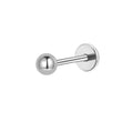 Round Dot Silver Solo Stud