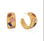 Geo Gem Hoops