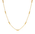 Tri-Beaded Gold Chain