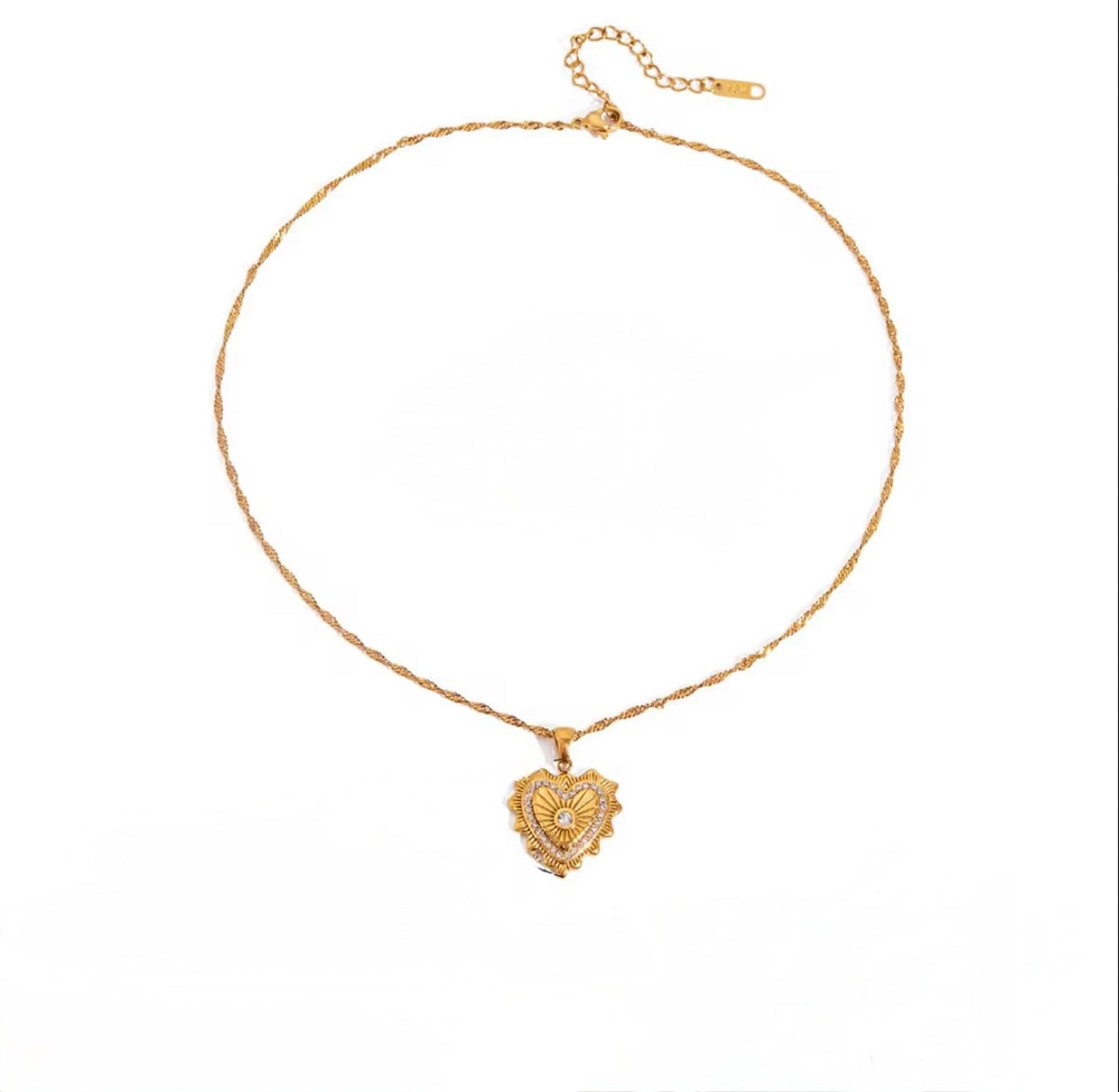 Baroque Style Heart Pendant