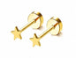 Gold Star Duo Studs