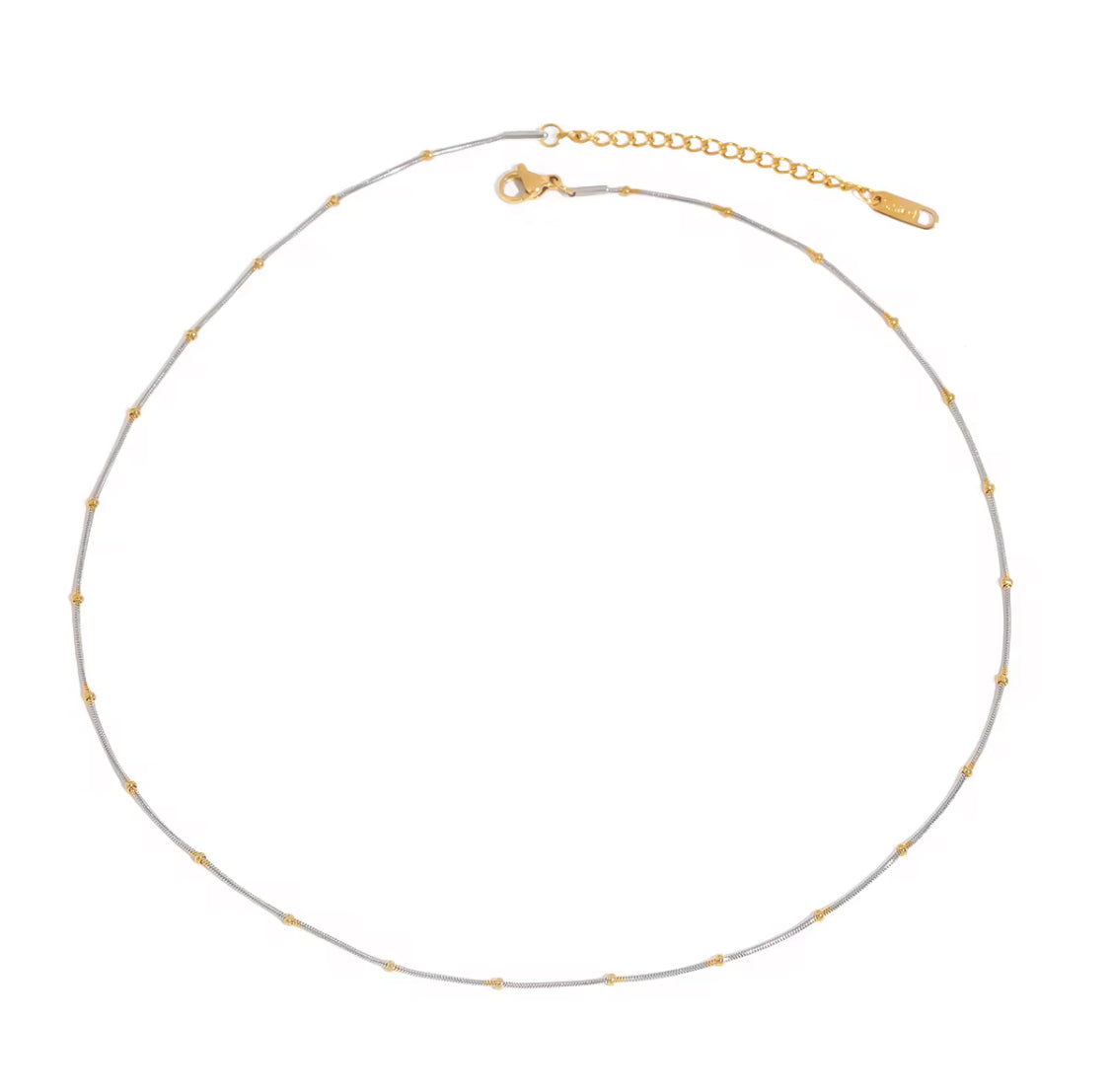 Dainty Two Tone Ball Chain