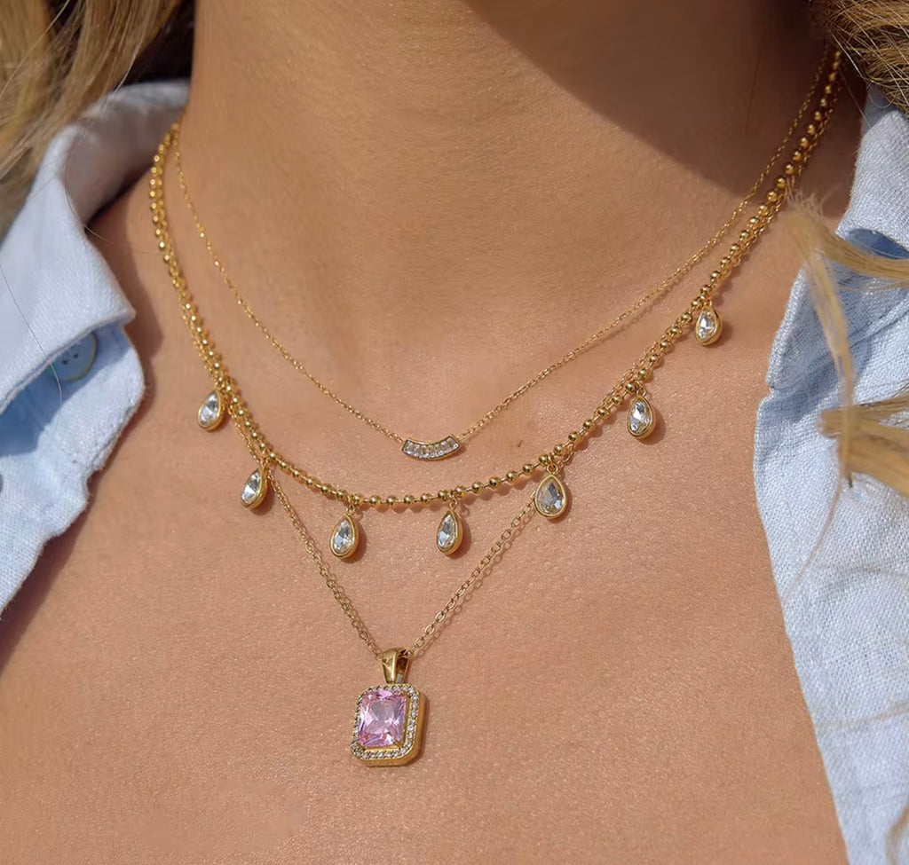 Pink Stone Pendant