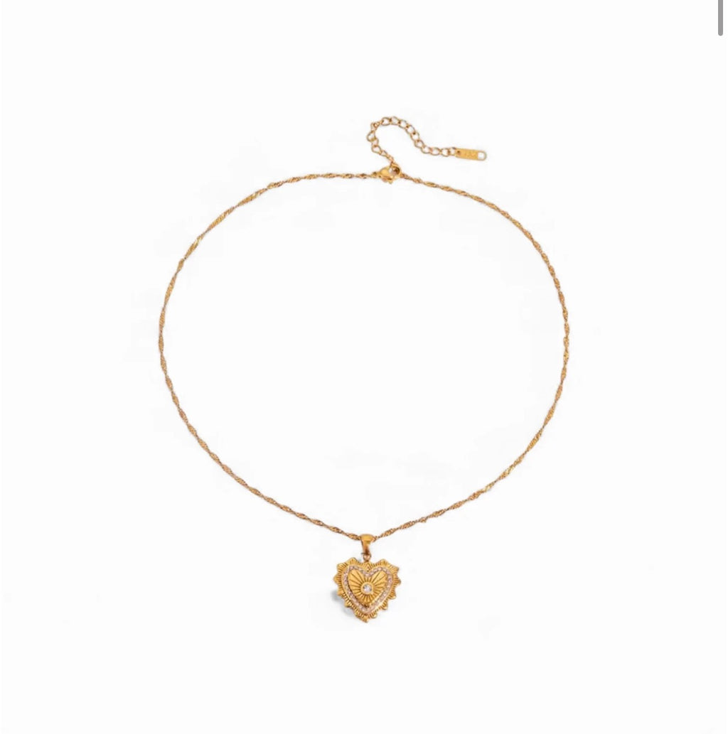 Persian Heart Charm Pendant